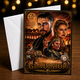 WHAT WE DO IN LIFE ECHOES IN ETERNITY (Gladiator) Greeting Card by Chris Tutty