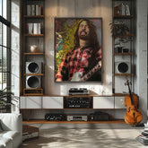 Dave Grohl Canvas Art by Chris Tutty - Foo Fighters Rock Portrait