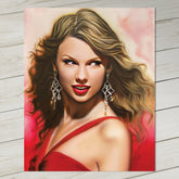 "RED" Taylor Swift Celebrity Portrait By Chris Tutty