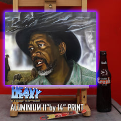 Morgan Freeman Signed Canvas Art by Chris Tutty - The Unforgiven Legacy