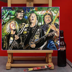 Metallica Canvas Art by Chris Tutty - Heavy Metal Legends Portrait