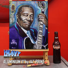 BB King Canvas Art by Chris Tutty - Lucille's King Blues Legend Portrait