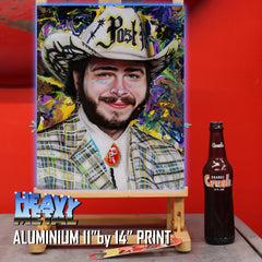 Post Malone Canvas Art by Chris Tutty - Cereal Killer Hip Hop Portrait