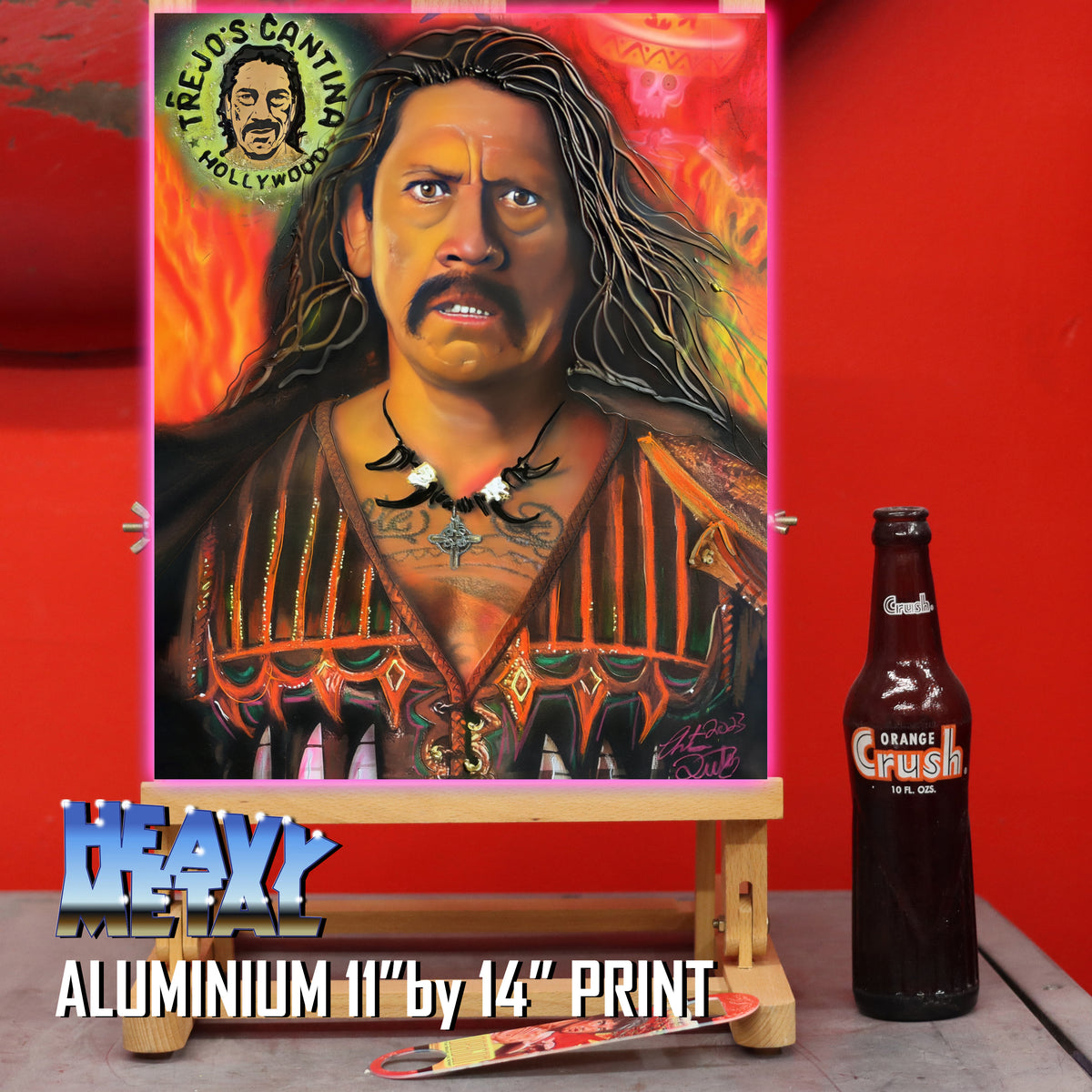 Danny Trejo Canvas Art by Chris Tutty - Machete Hollywood Tough Guy