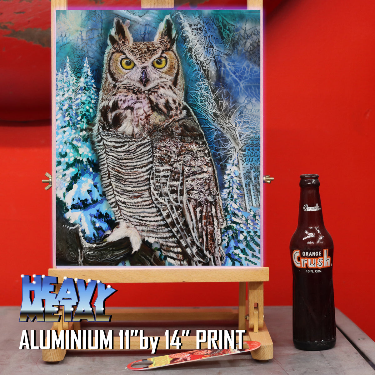 Great Horned Owl Canvas Art by Chris Tutty