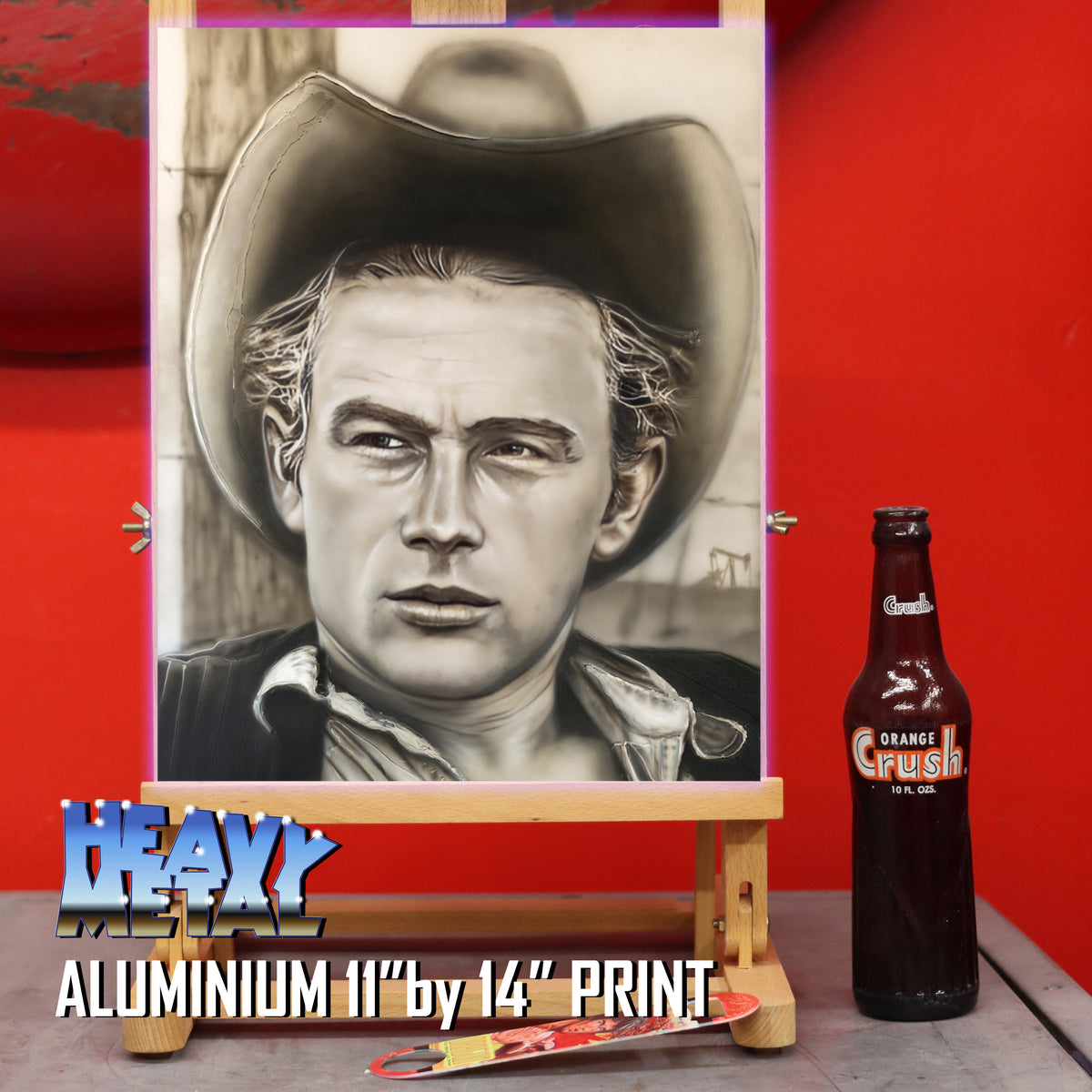 James Dean Canvas Art - Classic Cowboy Collection by Chris Tutty