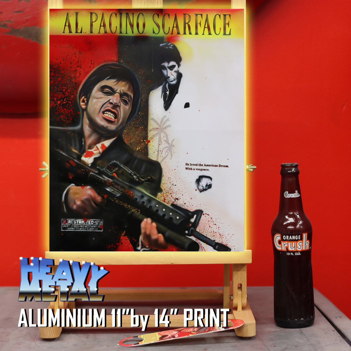 Al Pacino Canvas Art by Chris Tutty - Say Hello to My Little Friend Scarface