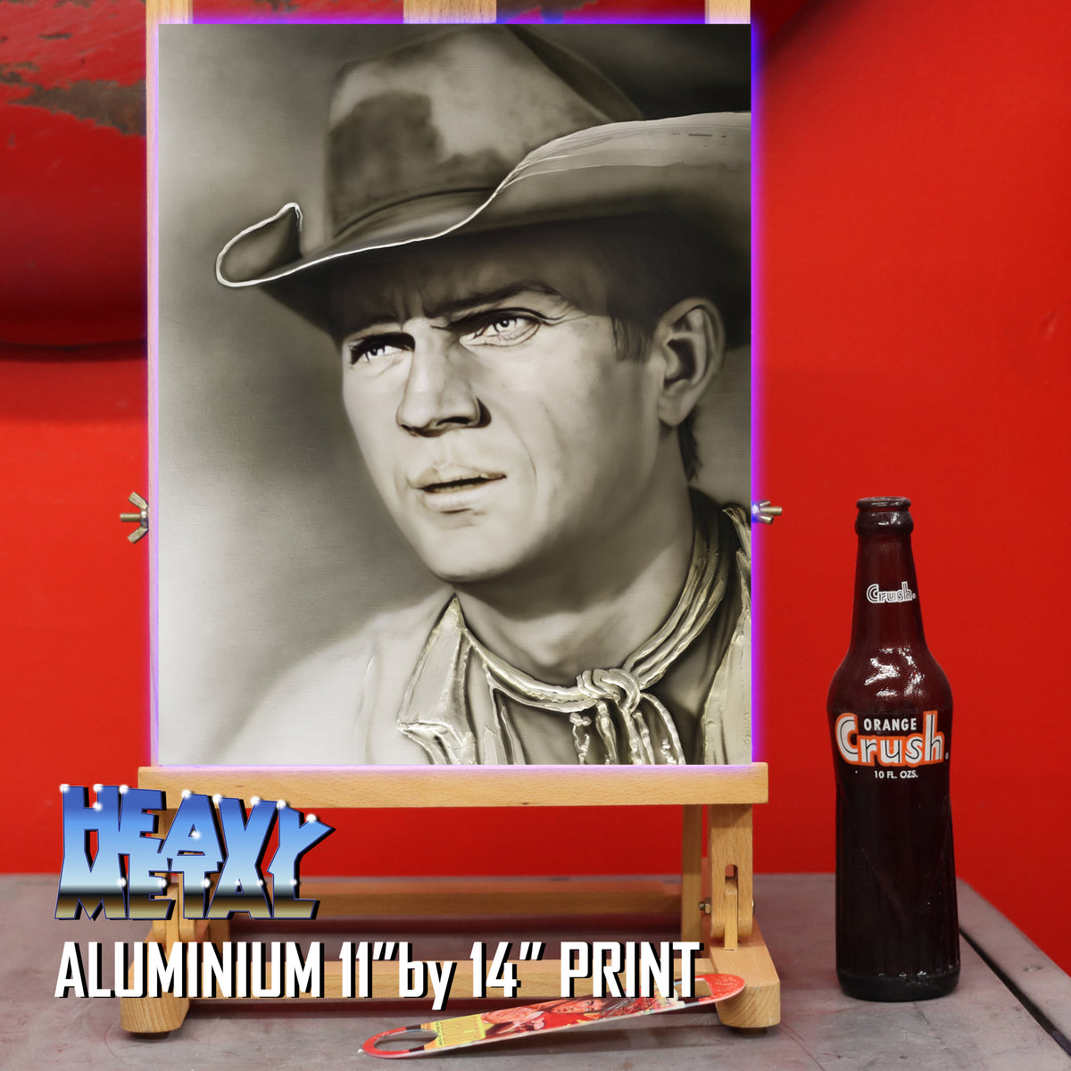 Steve McQueen Canvas Art - Cowboy King of Kool by Chris Tutty