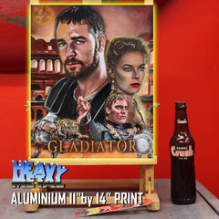 Russell Crowe Canvas Art by Chris Tutty - Gladiator Are You Not Entertained