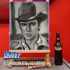 Elvis Presley Canvas Art - Cowboy Elvis by Chris Tutty