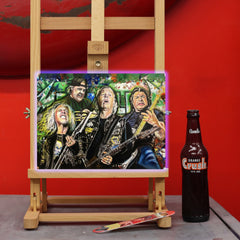 Metallica Canvas Art by Chris Tutty - Heavy Metal Legends Portrait