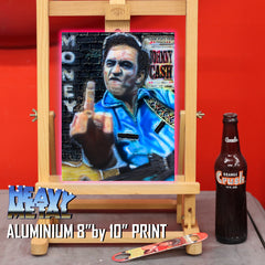 Johnny Cash Canvas Art by Chris Tutty - The Folsom Flip Country Legend