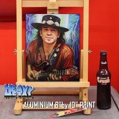 Stevie Ray Vaughan Canvas Art by Chris Tutty - Texas Pride and Joy Blues Guitar