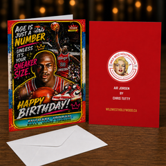 Age Is Just a Number… Unless It’s Your Sneaker Size. Happy Birthday! — Air Jorden Card by Chris Tutty