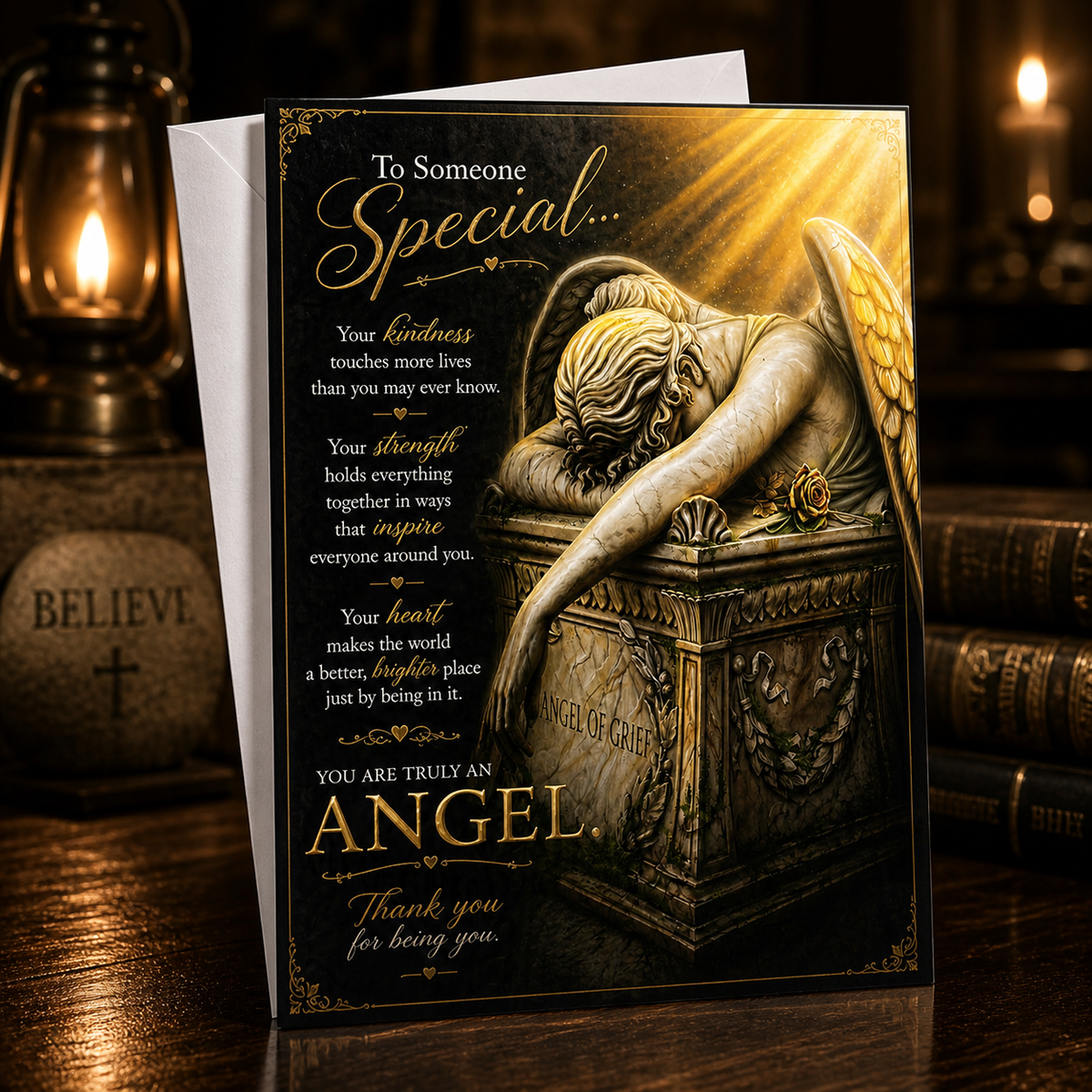 To Someone Special — You Are Truly an Angel. Thank You for Being You. — Card by Chris Tutty