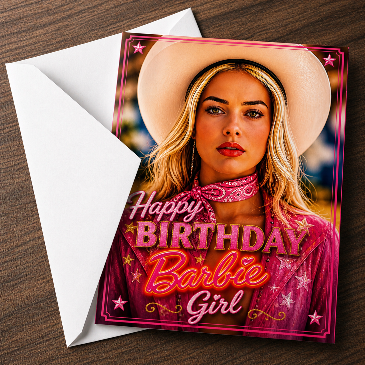 HAPPY BIRTHDAY BARBIE GIRL Greeting Card by Chris Tutty
