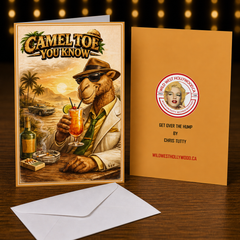 Camel Toe You Know — Get Over the Hump! Funny Card by Chris Tutty
