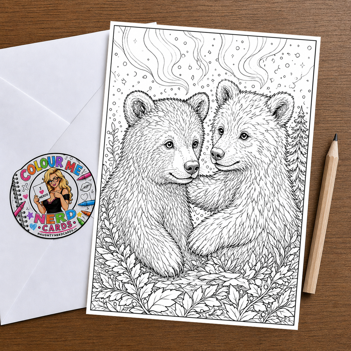 Dancing with the Stars – Colour Me Nerd Card – Art by Chris Tutty