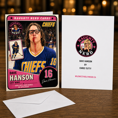 Hard Hits. Hard Names. No Apologies. — Dave Hanson Card by Chris Tutty