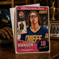 Hard Hits. Hard Names. No Apologies. — Dave Hanson Card by Chris Tutty
