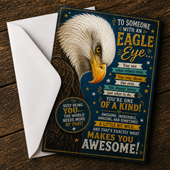 To Someone With an Eagle Eye — You Make You Awesome! Card by Chris Tutty