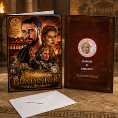 WHAT WE DO IN LIFE ECHOES IN ETERNITY (Gladiator) Greeting Card by Chris Tutty