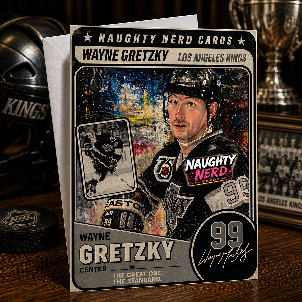 The Great One. The Standard. — Wayne Gretzky Card by Chris Tutty