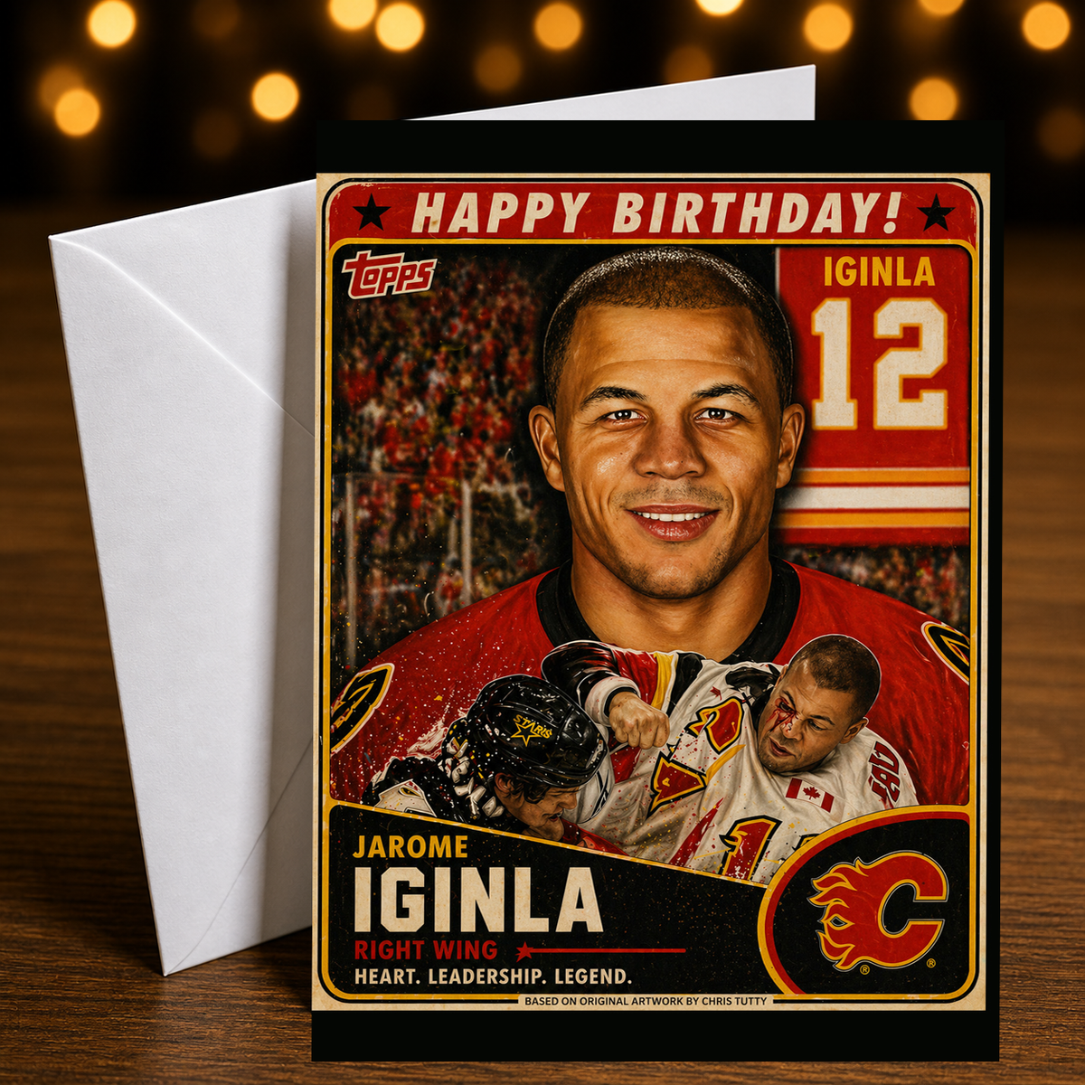 Heart. Leadership. Legend. — Jarome Iginla Platinum Card by Chris Tutty