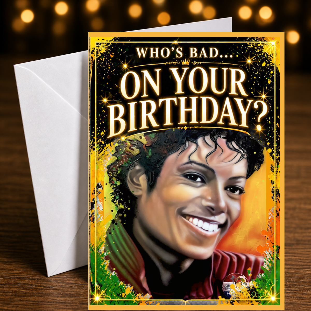 Who’s Bad… On Your Birthday? — Who’s Bad Card by Chris Tutty