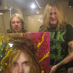 Sebastian Bach Signed Canvas Art by Chris Tutty - Youth Gone Wild Skid Row