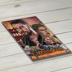 Russell Crowe Canvas Art by Chris Tutty - Gladiator Are You Not Entertained