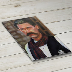Kurt Russell Canvas Art by Chris Tutty - Wyatt Earp Western Legend