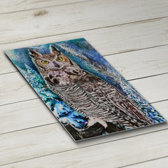 Great Horned Owl Canvas Art by Chris Tutty
