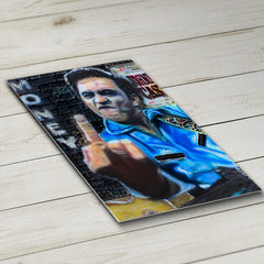 Johnny Cash Canvas Art by Chris Tutty - The Folsom Flip Country Legend