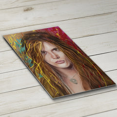 Sebastian Bach Signed Canvas Art by Chris Tutty - Youth Gone Wild Skid Row