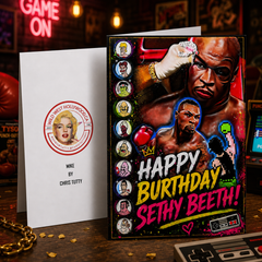 Happy Burthday Sethy Beeth! — Mike Tyson’s Punch-Out!! Card by Chris Tutty