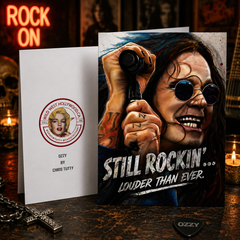 Still Rockin’… Louder Than Ever. Happy Birthday! — Ozzy Card by Chris Tutty