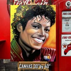 Michael Jackson Canvas Art by Chris Tutty - King of Pop Iconic Talent