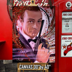 Sean Connery Canvas Art by Chris Tutty - The Essence of 007 James Bond
