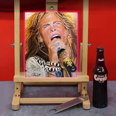 Steven Tyler Canvas Art by Chris Tutty - Loving It Up Aerosmith Rock Legend