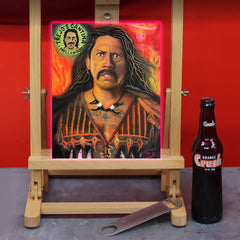 Danny Trejo Canvas Art by Chris Tutty - Machete Hollywood Tough Guy