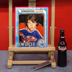"Protector of the Great One" Dave Semenko Celebrity portrait by Chris Tutty