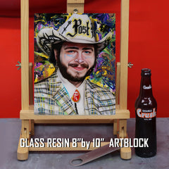 Post Malone Canvas Art by Chris Tutty - Cereal Killer Hip Hop Portrait