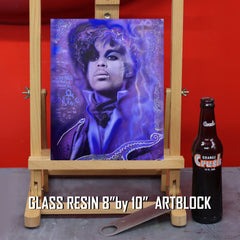 Prince Canvas Art by Chris Tutty - Prince in Purple Pop Legend Portrait
