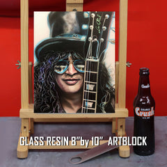 Slash Canvas Art by Chris Tutty - Guns N' Roses Guitar Legend Portrait