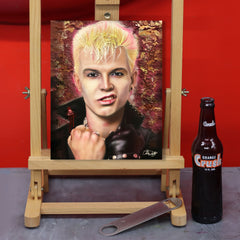 Billy Idol Canvas Art by Chris Tutty - Rebel Yell Rock Icon Portrait