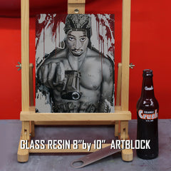 Tupac Shakur Canvas Art by Chris Tutty - Thug Life Hip Hop Legend Portrait