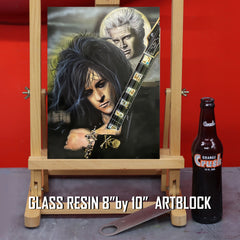 Steve Stevens Canvas Art by Chris Tutty - Billy Idol Guitar Legend