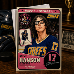 Old Time Hockey. No Regrets. — Steve Hanson Card by Chris Tutty