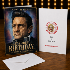 Walk the Line… It’s Your Birthday. Still Standing. — Cash Card by Chris Tutty (John aka Johnny Cash)